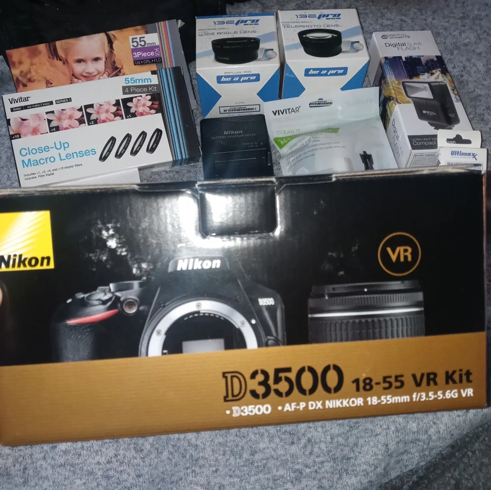 Nikon D3500 DSLR Camera bundle